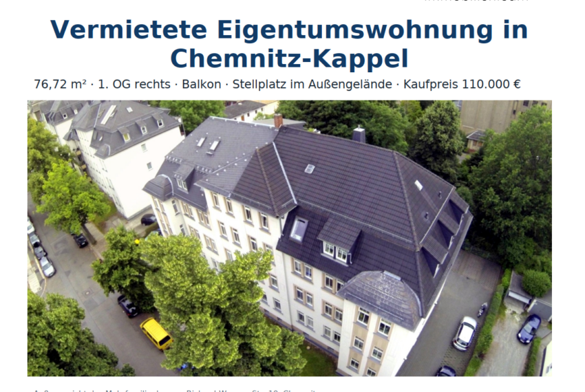 Verkauf Startfoto