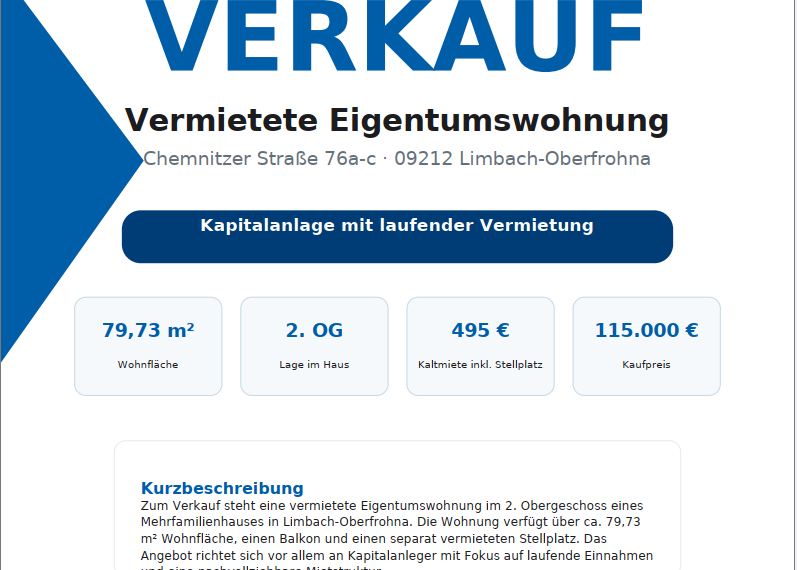 Verkauf WE 27 Exposé Seite 1