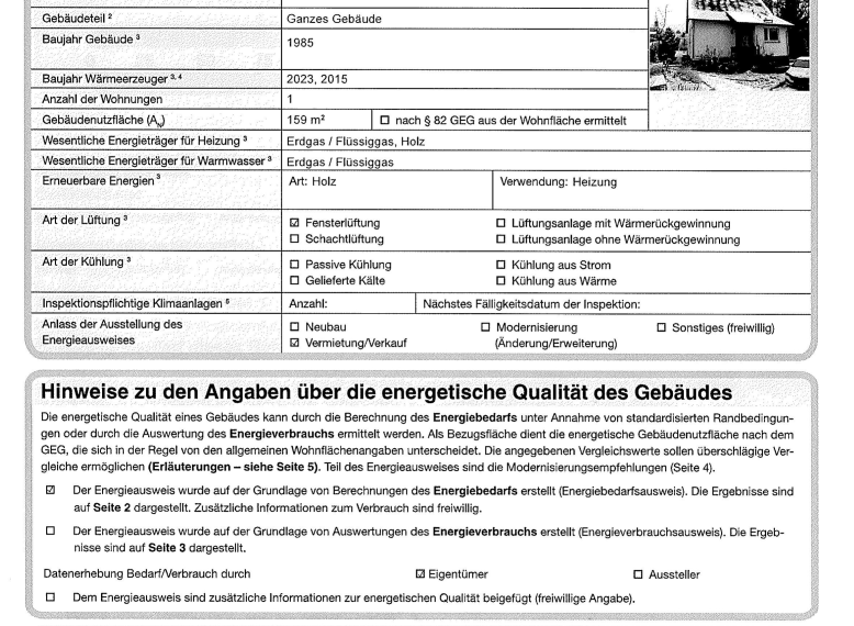 Energieausweis Seite 1 Am Mühlgraben